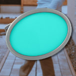 Neon Turquoise Solid Color | Classic Belt Buckle<br><div class="desc">Neon Turquoise - Introducing the timeless allure of the Solid Color Design: a captivating blend of classic form and elegant simplicity. This design is a celebration of the power and beauty found in a single, striking hue. Exuding sophistication, the solid color design embraces the essence of minimalism, making it a...</div>