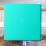 Neon Turquoise Solid Color | Classic | Elegant Ceramic Tile<br><div class="desc">Neon Turquoise Solid Color | Classic | Elegant | Trendy | Stylish | Gift</div>