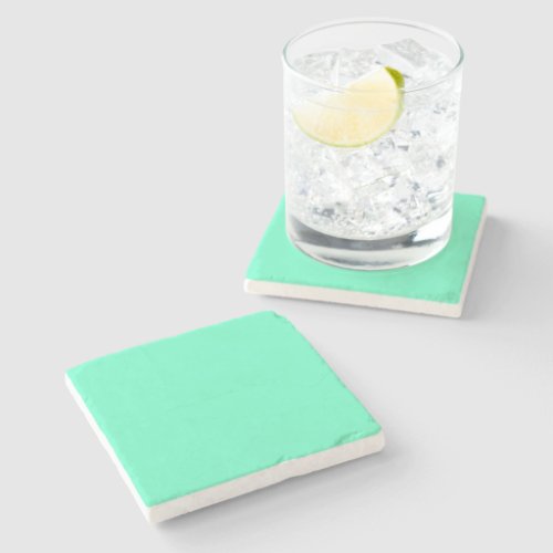 Neon Turquoise Stone Coaster