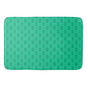 Neon turquoise textured. bath mat