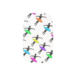 Neon Tutu Ballerinas Ballet Dance Teacher Nail Art