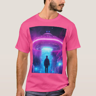 Neon Ufo Abduction T-Shirt