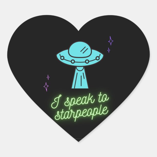 Neon UFO stickers (Front)