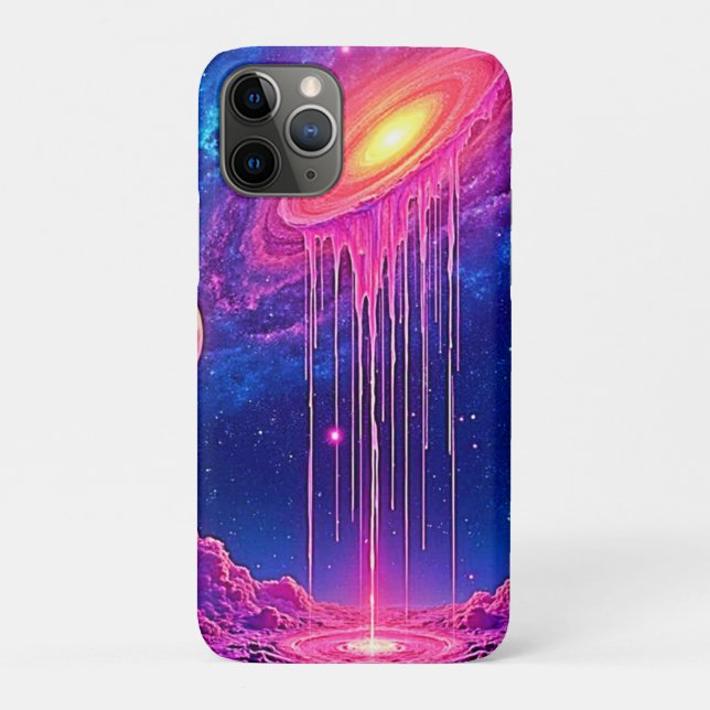 Neon Universe: Dripping Starlight Case-Mate iPhone Case (Back)