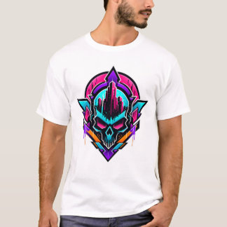 Neon Urban Emblem - Bold Graphic Design T-Shirt