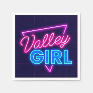 Neon Valley Girl Napkins