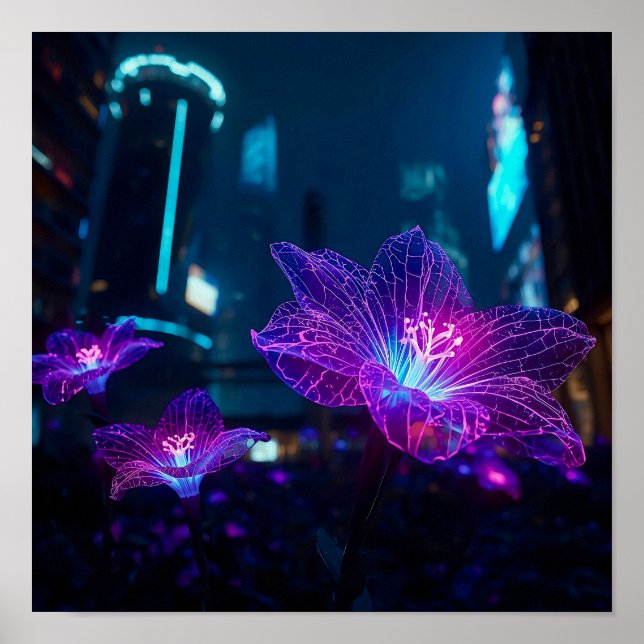 Neon Veins Poster (Front)