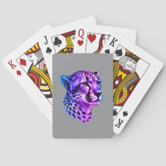 Neon Velocity Poker Cards