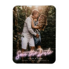 Neon Vertical Photo Save the Date Magnet