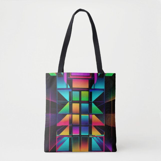 Neon Vibe Radiance 2 Tote Bag (Front)