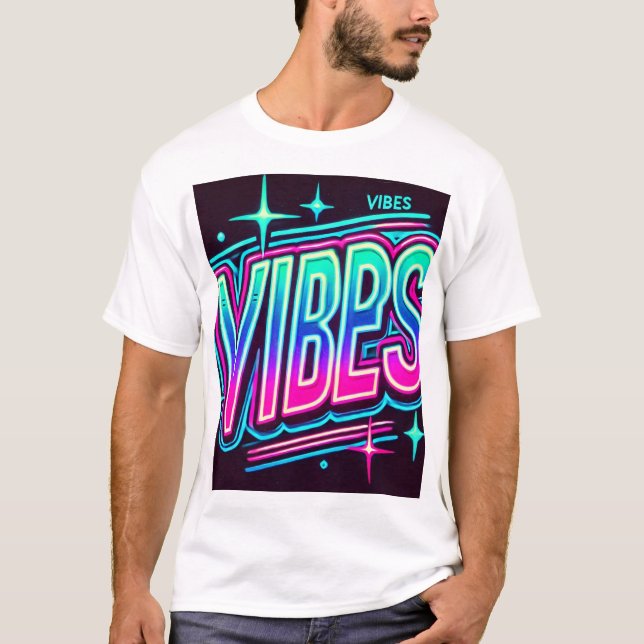 Neon VIBES Bold Graphic Tee (Front)