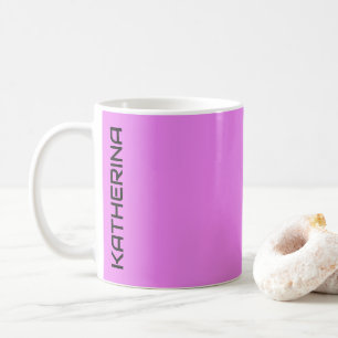 Neon Violet Solid Color    Personalized  Coffee Mug