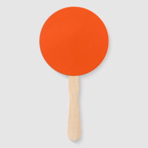 Neon, Vivid Orange Cornhole Set Hand Fan