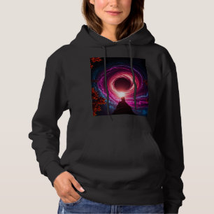 "Neon Void Galaxy" Hoodie — Cosmic Vortex Design