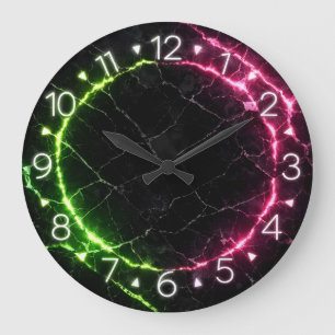 Neon Wall Clock