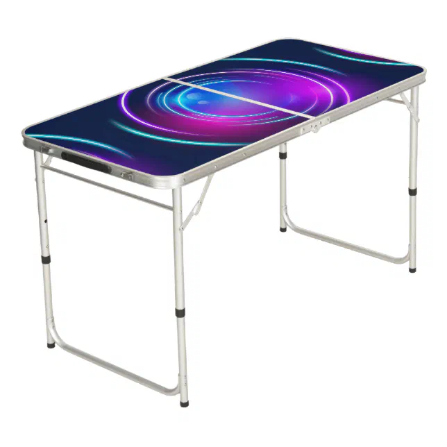 Neon Wallpaper Beer Pong Table | Zazzle