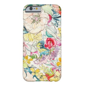 Neon Watercolor Flower Iphone 6 Case by momentaldesigns at Zazzle