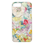 Neon Watercolor Flower Iphone 7 Case at Zazzle