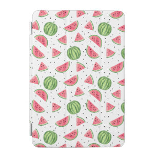 Neon Watercolor Watermelons Pattern iPad Mini Cover