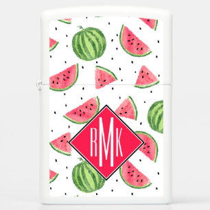 Neon Watercolor Watermelons Pattern Zippo Lighter