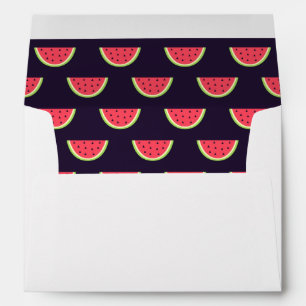 Neon Watermelon on Purple Pattern Envelope