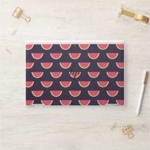 Neon Watermelon on Purple Pattern HP Laptop Skin
