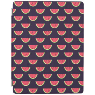 Neon Watermelon on Purple Pattern iPad Smart Cover