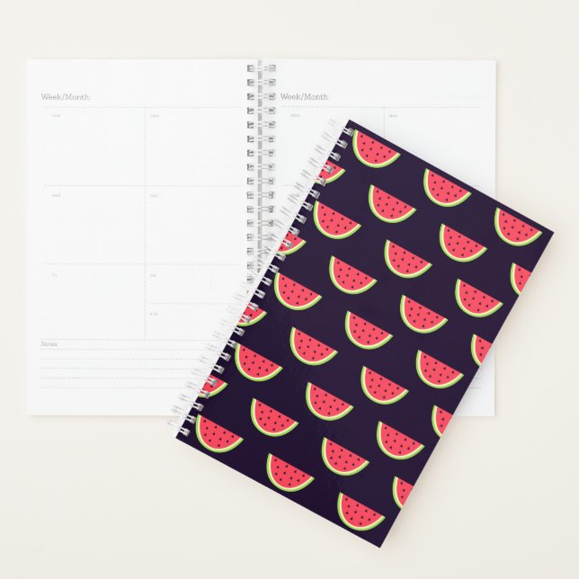 Neon Watermelon on Purple Pattern Planner (Display)