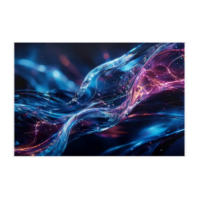 Neon Wave Art (Front)