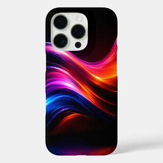 Neon Wave Glow iPhone 16 Case