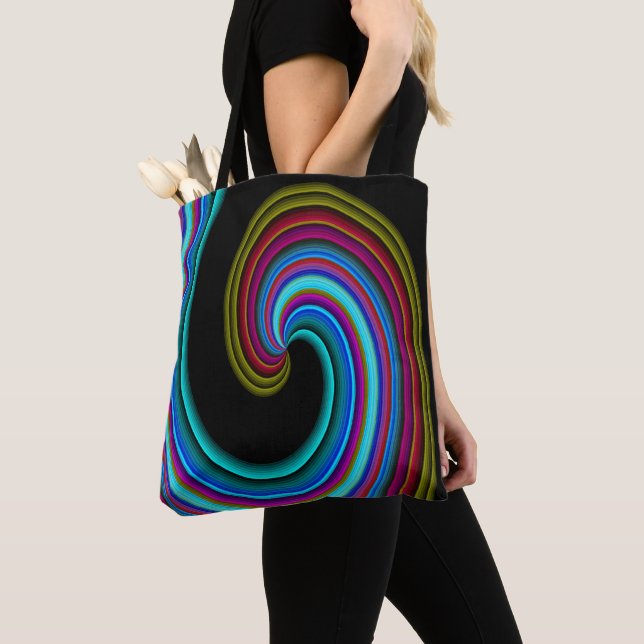Neon Wave....... Tote Bag (Close Up)