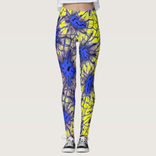 Neon Web Leggings