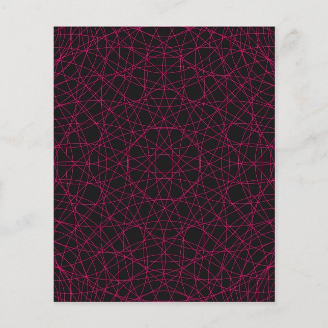 Neon Web Pattern Modern Flyer – Customizable (Front)