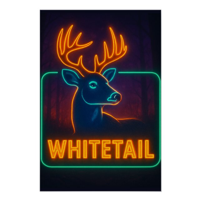 Neon Whitetail Poster (Front)