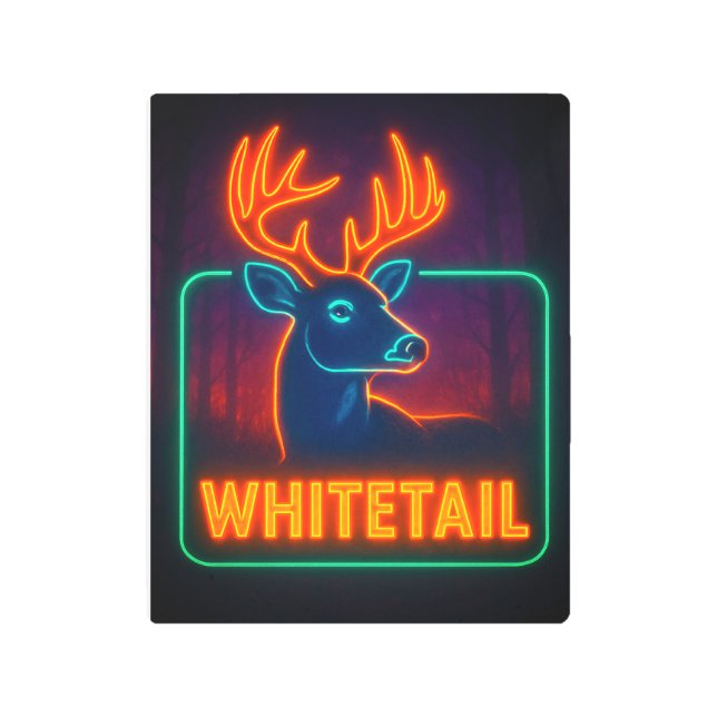 Neon Whitetail Sign  (Front)