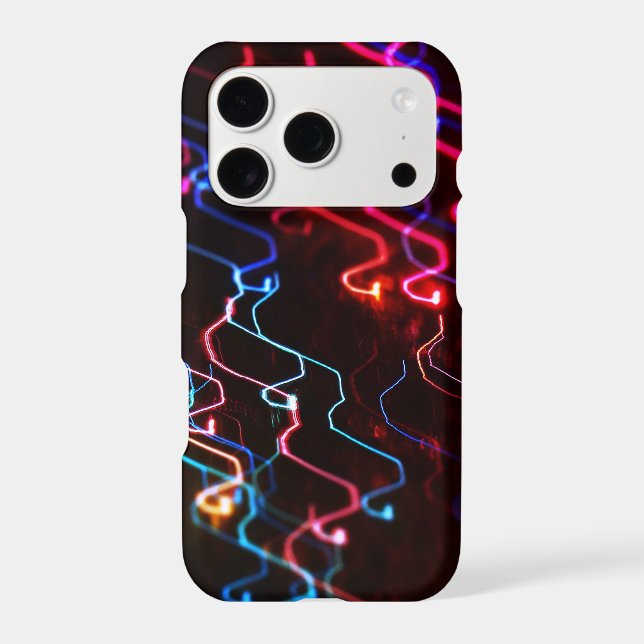 Neon Wiggle Wave Iphone Case (Back)