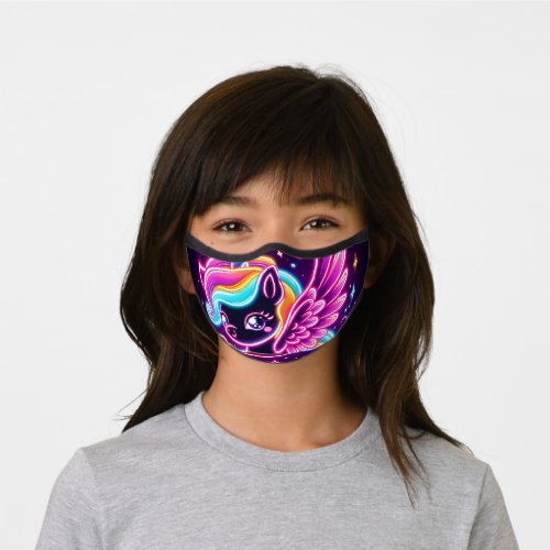 Neon Wing Pegasus  Premium Face Mask