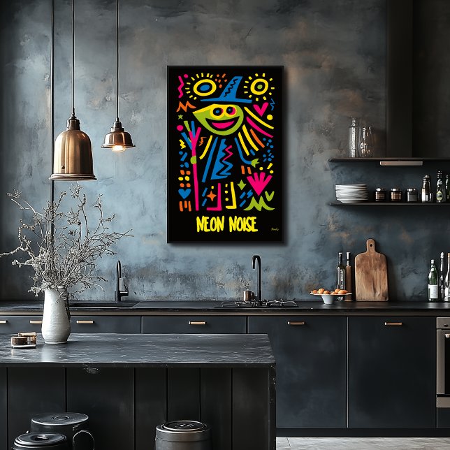 Neon Witch Poster – Vibrant Pop Art Halloween Desi (Creator Uploaded)