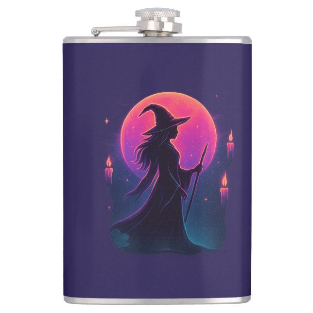 Neon Witch’s Lament Flask (Front)