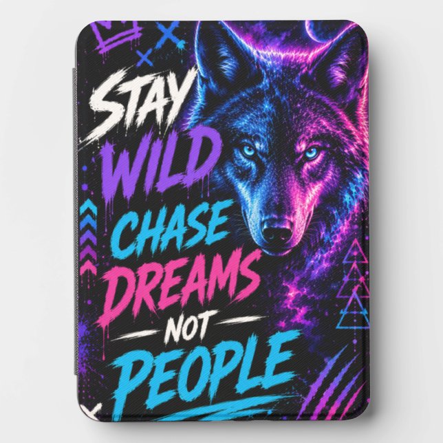 Neon Wolf Kindle Cover (Front)