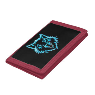 Neon Wolf Tri-fold Wallet