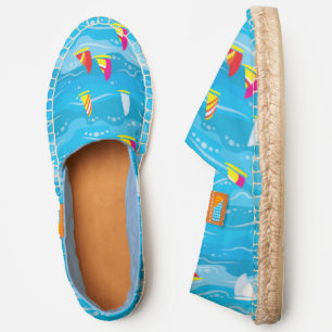 Neon Yacht Pattern Espadrilles