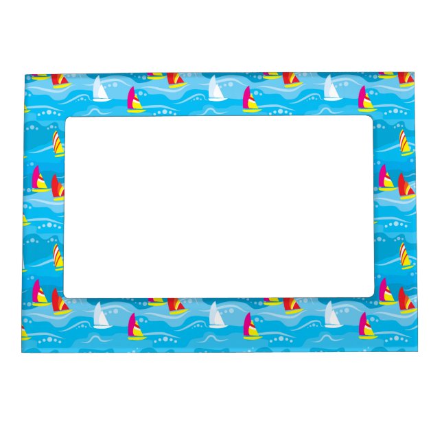 Neon Yacht Pattern Magnetic Frame (Front)