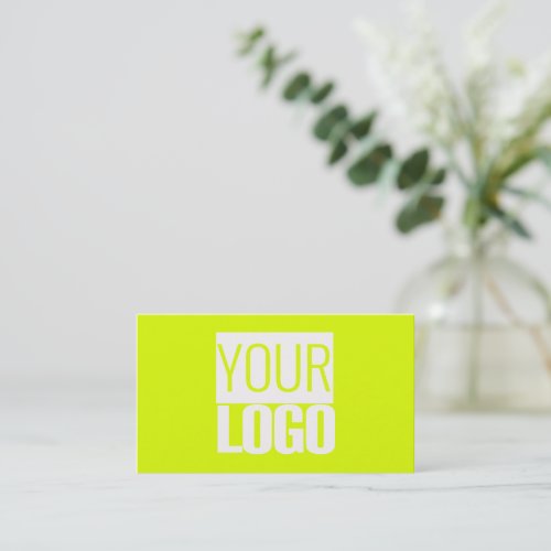  Neon  yellow  _ add your  logo business card