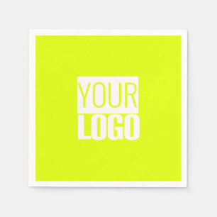 Neon yellow - add your logo Napkins