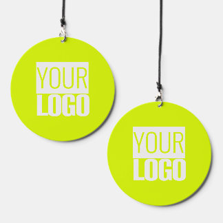 Neon yellow - add your logo Wind Chime