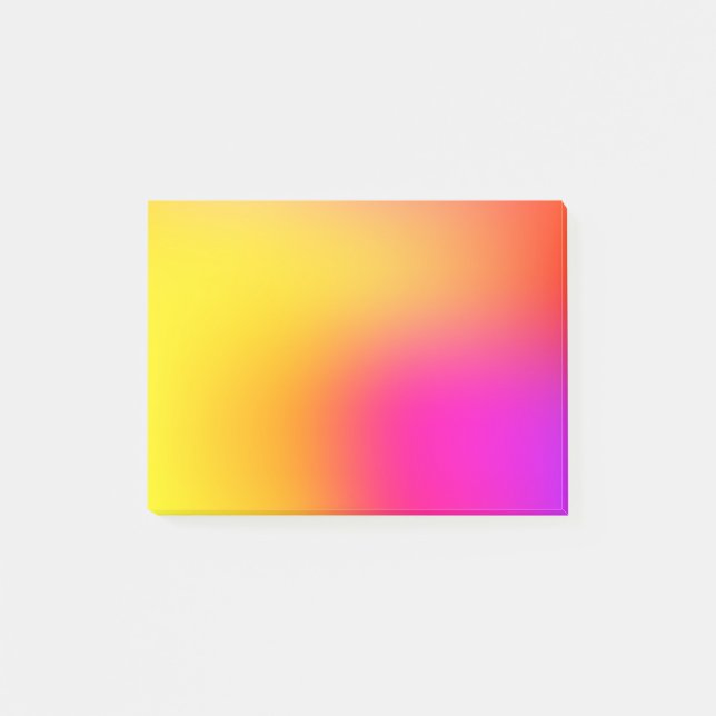 Neon Yellow and Pink Post-it Notes (Front)