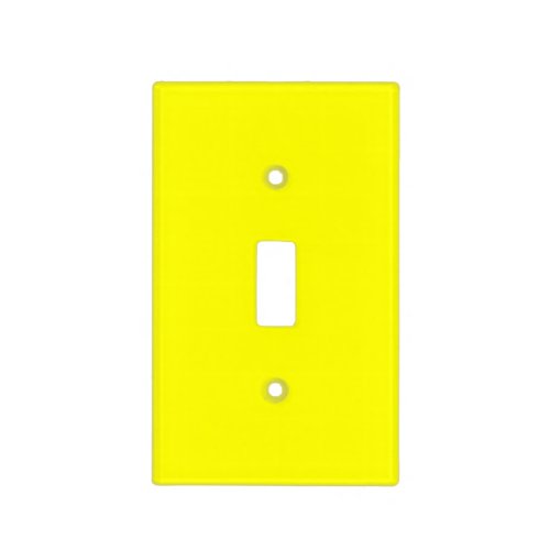 Neon yellow hex code FFFF01   Light Switch Cover