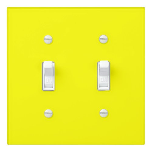 Neon yellow hex code FFFF01  Light Switch Cover