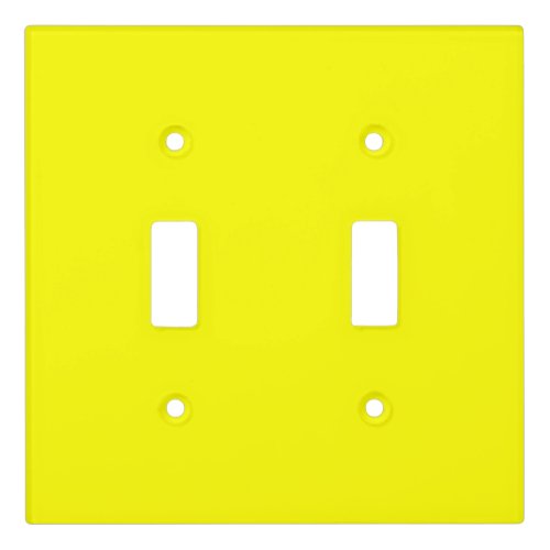 Neon yellow hex code FFFF01  Light Switch Cover